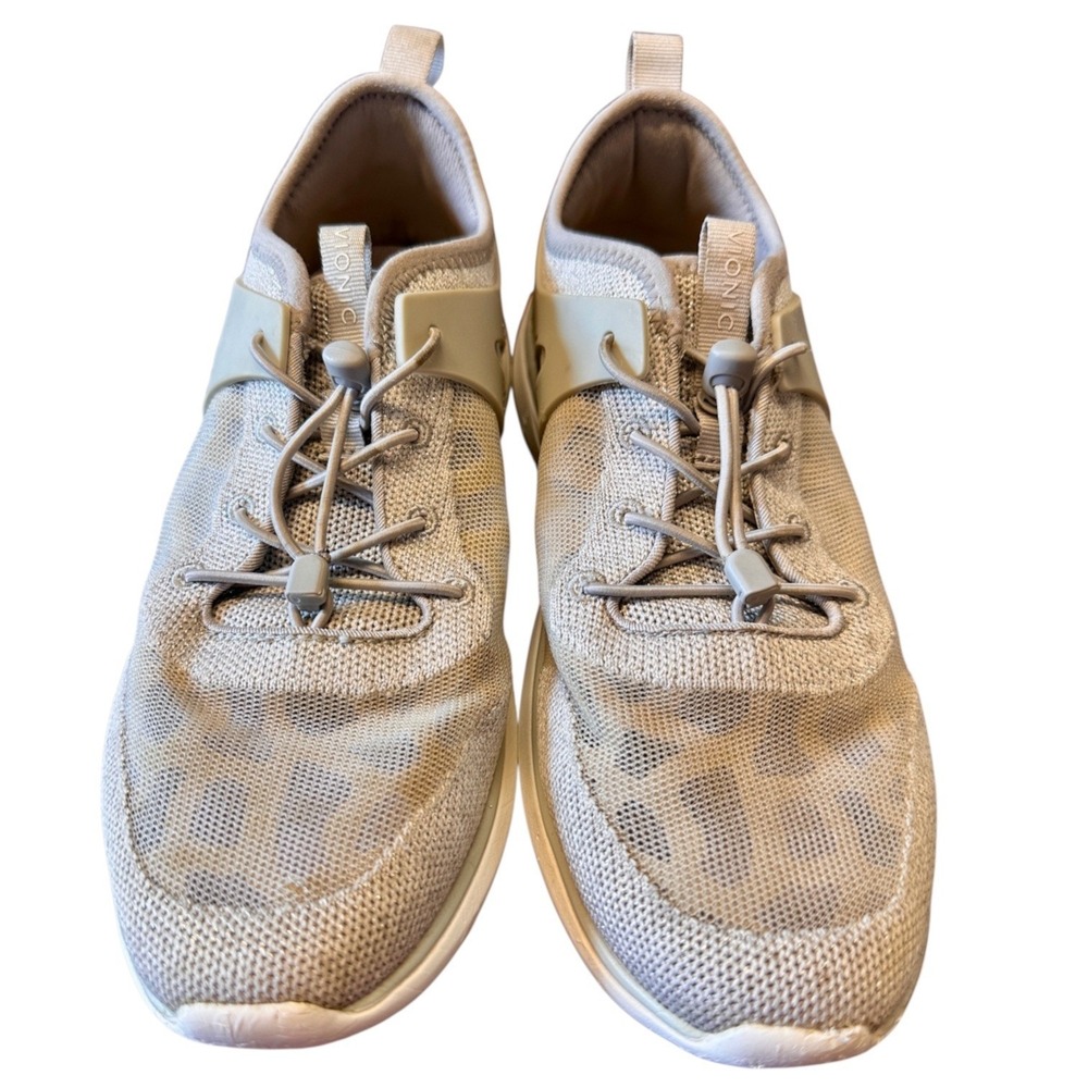 Vionic Amalia Women Sz 9 Grey Leopard Mesh Bungee Lace Walking Shoe Sneaker VGUC